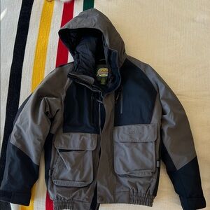 Cabela's Men's Black and Gray Performance Jacket